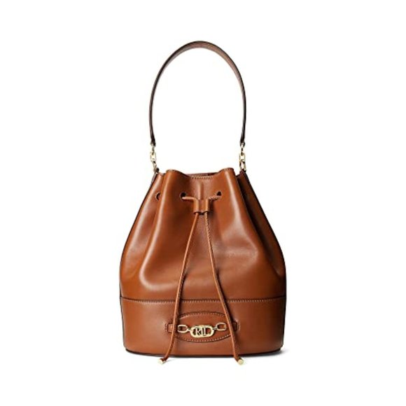 COPY - Lauren Ralph Lauren Leather Large Andie Drawstring Bag $375 - Picture 1 of 7
